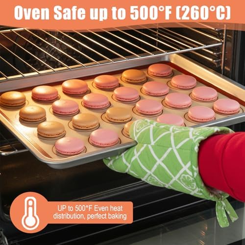 3Pcs Macaron Silicone Baking Mats 16.54 x 11.61Inch Macaron Baking Mat