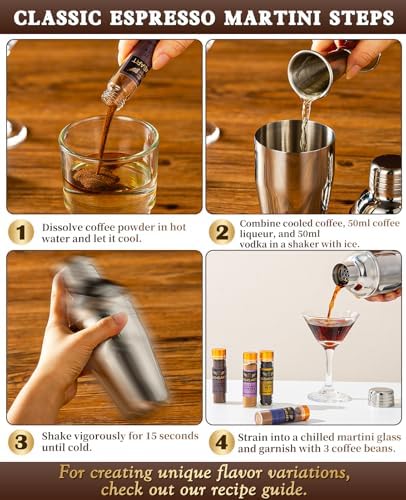 Espresso Martini Gift Kit - All-in-One Cocktail Maker with Espresso