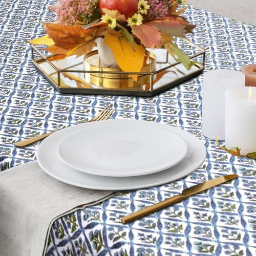 Newtay Cotton Tablecloth 60'' X 90'' Light Steel Blue