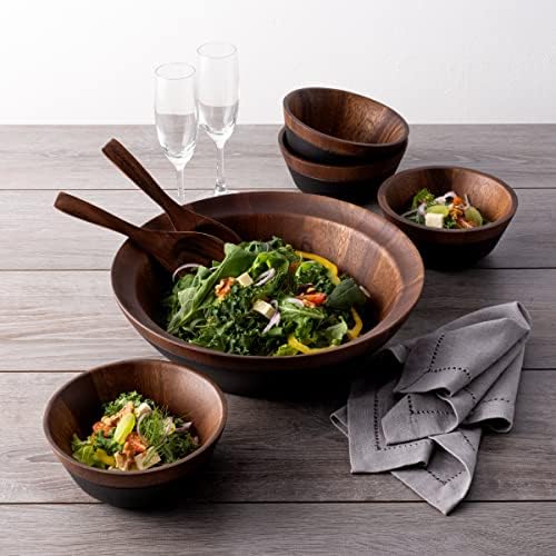 Noritake Kona Wood Salad Servers, 9"