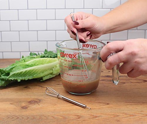 RSVP Endurance 18/8 Stainless Steel Mini Whisks, Set of 3