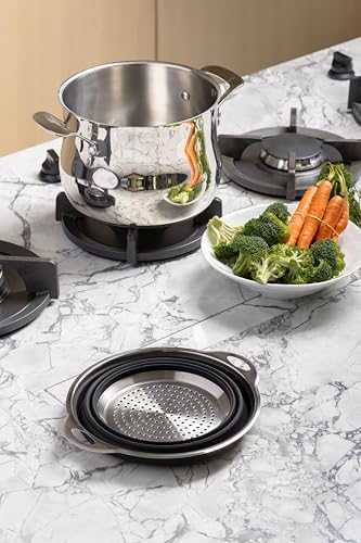 Better Houseware Silicone & Stainless Steel Collapsible Colander