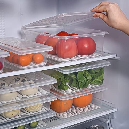 4PCS X-Large Plastic Food Storage Containers