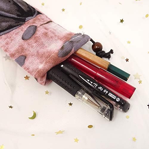 "Honbay 5PCS Portable Straw Carrying Case Straw Pouch Travel Bag for