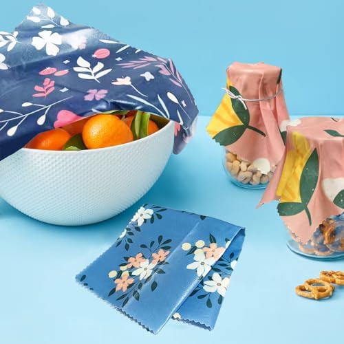 9-Piece Reusable Beeswax Wraps for Food Storage