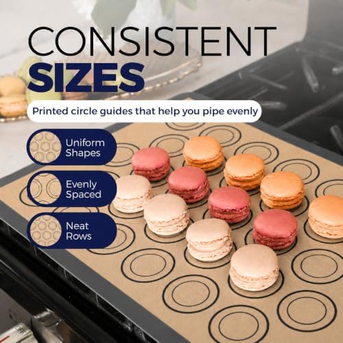 Macaron Baking Mat, Full Sheet, Pack of 2, Gray