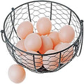 Metal Wire Egg Basket with Cover