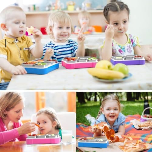 Lunch Box Stainless Steel Bento for Kids Adults Leakproof BPA-Free