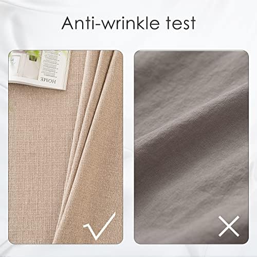 BALCONY & FALCON Rectangle Table Cloth Waterproof Beige 118"x57"