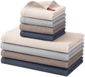Homaxy 100% Cotton Kitchen Towels and Dishcloths Set - 8 Pack Waffle