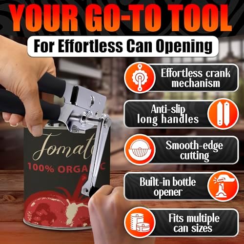 Heavy Duty Commercial Can Opener – Stainless Steel Can Opener for