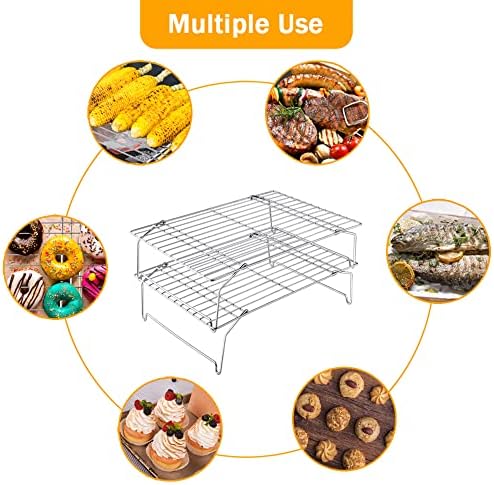 TeamFar Cooling Rack, 5-Tiers Stainless Steel Baking Cooling Wire Rack