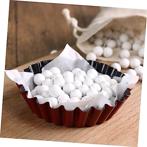 IMIKEYA 550g Stoneware Baking Dish Ceramic Crust Weights Heat
