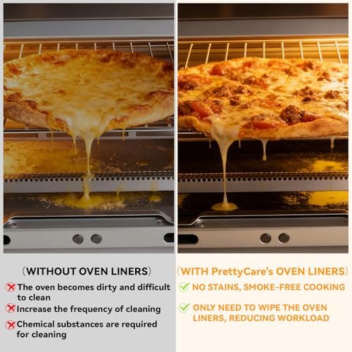 4 Pcs Oven Liners for Bottom of Oven for Gourmia French Door Air Fryer