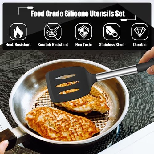 E-far Silicone Cooking Utensils Set, 14-PCS