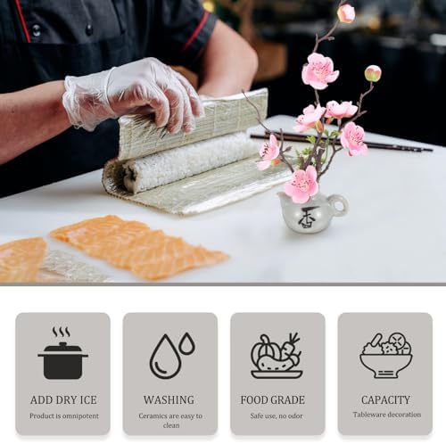 Hemoton Artificial Flower Sushi Plate Decorations 2pcs Fake Flowers