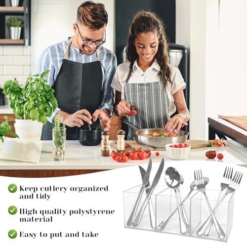 Rainmae Large Plastic Cutlery Storage Organizer