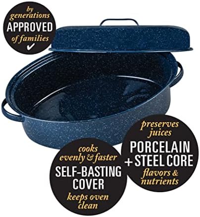 Granite Ware Limited Edition Large Covered Oval Roasting Pan, 18"
