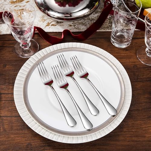 Royalrose Premium Aria 8 Inch Silverware Forks Set of 4