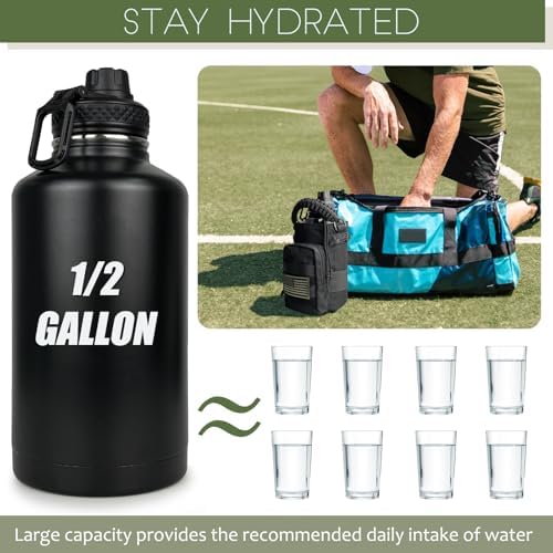 DEFUNX 64 Oz Water Bottle Gym Water Bottles for Men Half Gallon