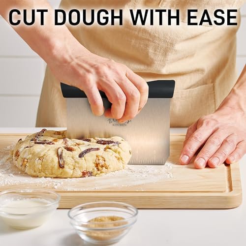 Zulay Premium Multi-purpose Stainless Steel Bench Scraper & Chopper