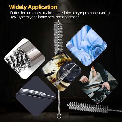7Pcs Wire Tube Brushes Set,Stainless Steel Bottle Brush