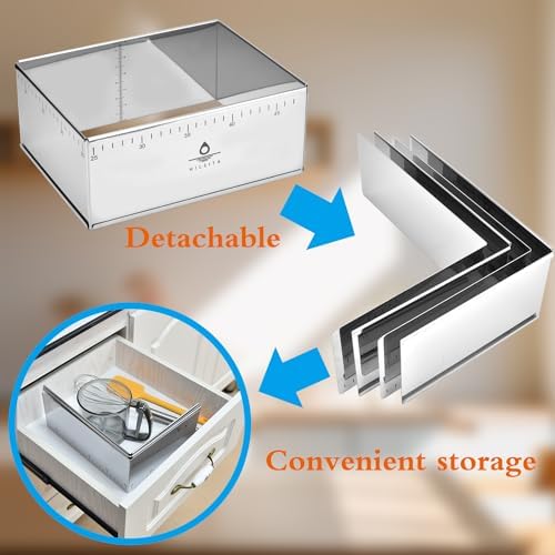 Adjustable Rectangle Mousse Cake Ring Mold - Extendable Stainless