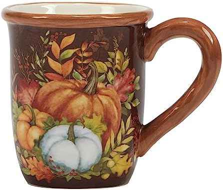 Harvest Blessings Set of 4 Ceramic Mugs – Cozy up with coffee, tea, or