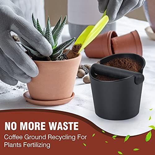 Espresso Knock Box,4.8 Inch Coffee Ground Knock Box,Shock-Absorbent
