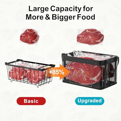 iSPECLE Large Freezer Organizer Bins, 3 Pack, 5 to 7 Cu.Ft