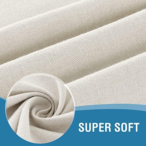 H.VERSAILTEX Linen Textured Tablecloth 60 x 84 Waterproof Decorative