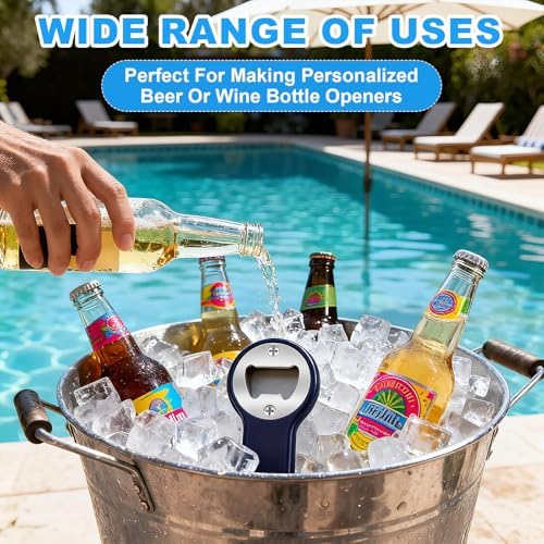 SiliFine 200 Set Bottle Opener Insert Bulk Stainless Steel Inserts Kit
