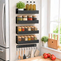 SMRCAD 4-Pack Magnetic Spice Rack with Hook