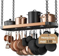 KES 48 Inch Large Hanging Pot Rack Ceiling Mount with 130lb High-Capacity