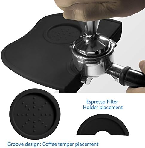 Handook Tamper Mat, Coffee Mat, 8.3 X 5.9 Inch, Black