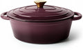 Vintage Style Oval Dutch Oven for Bread Baking, 4.5 Quart Non Stick Enameled by Unknown