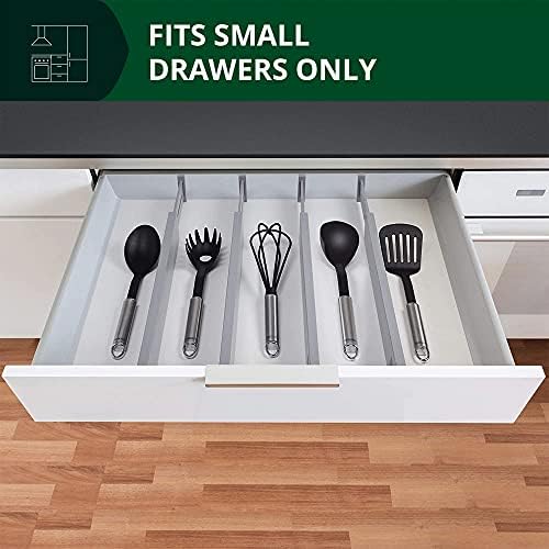 ROYAL CRAFT WOOD Adjustable Bamboo Drawer Dividers Organizers