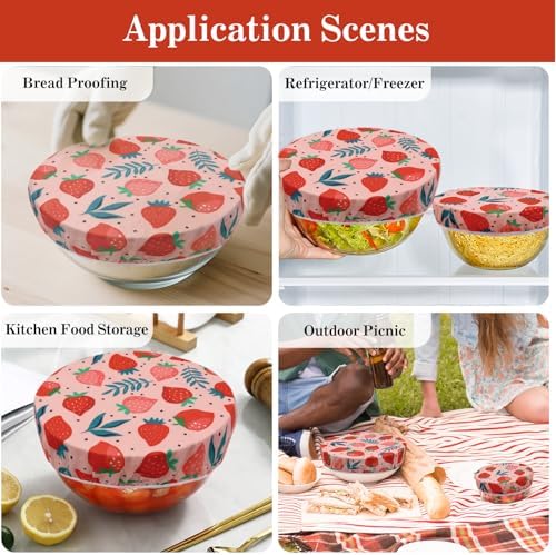 3 Pcs Reusable Beeswax Bowl Covers