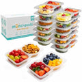 Reusable Snack Containers with Lids 20 Pack (40 Pieces) Portion