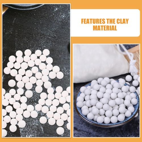 FRCOLOR Pie Weights Baking Beans 800g White Ceramic for Blind Baking