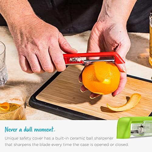 Dreamfarm Sharple Self-Sharpening Vegetable Peeler - Black