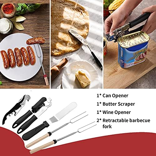 27-Piece Stainless Steel Camping Utensil Set