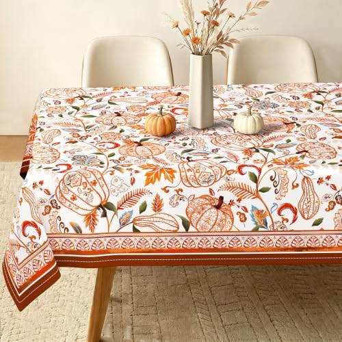 Waterproof Tablecloth Fall Tablecloth, Autumn Rectangle Paisley