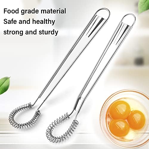 Stainless Steel Sauce & Gravy Whisk, Mini Egg Whisk Beater Milk
