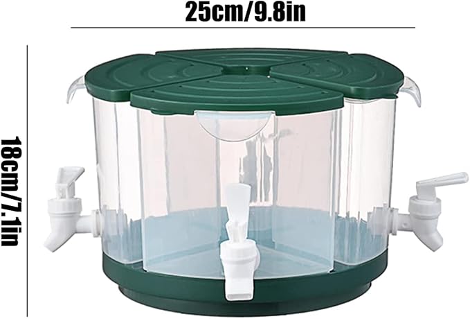 Beverage Dispenser for Fridge, 5.5 L/1.5 Gallon Rotating Plastic Drink Dispenser - Image 6