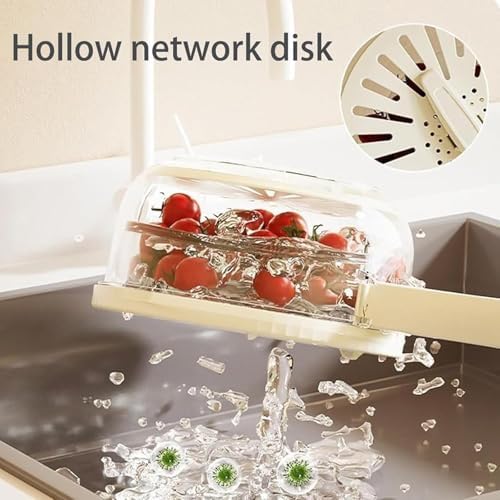 2 In 1 Drainer, Drain Basket Storage Box, Drain Fruit Strainer, 2 In 1