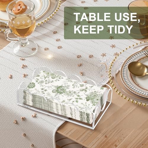Acrylic Napkin Holder, 4" x 8", Clear
