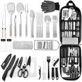 THTYBROS 34-Piece Stainless Steel Camping Utensil Set