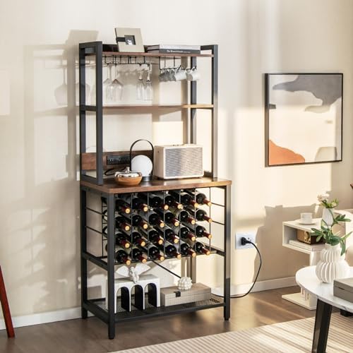 GIANTEX 4-Tier Microwave Stand with Storage Hutch