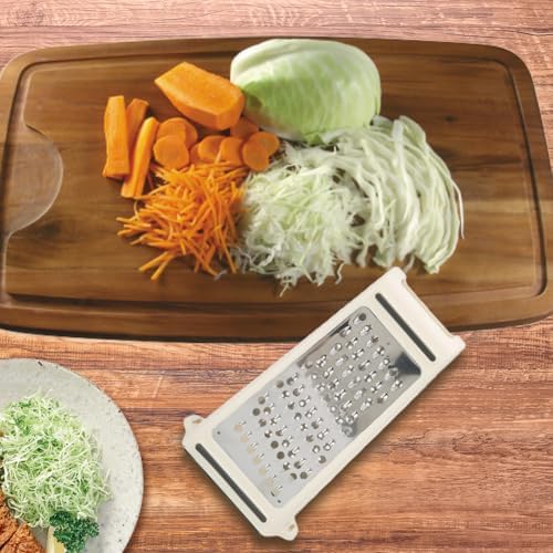 Cheese Grater - Reversible Box Grater with Two Sides Handheld